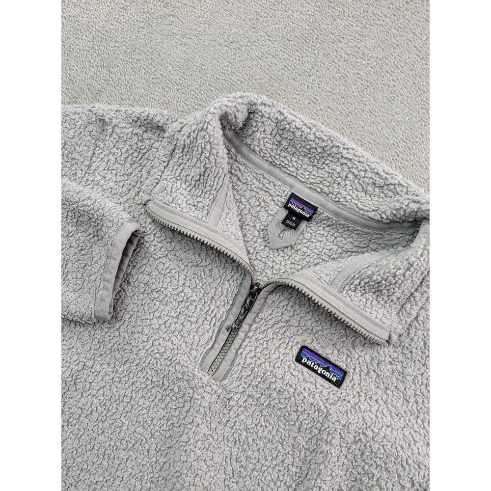 Patagonia Los Gatos 1/4 Zip Fleece Pullover Grey Womens Medium 25235